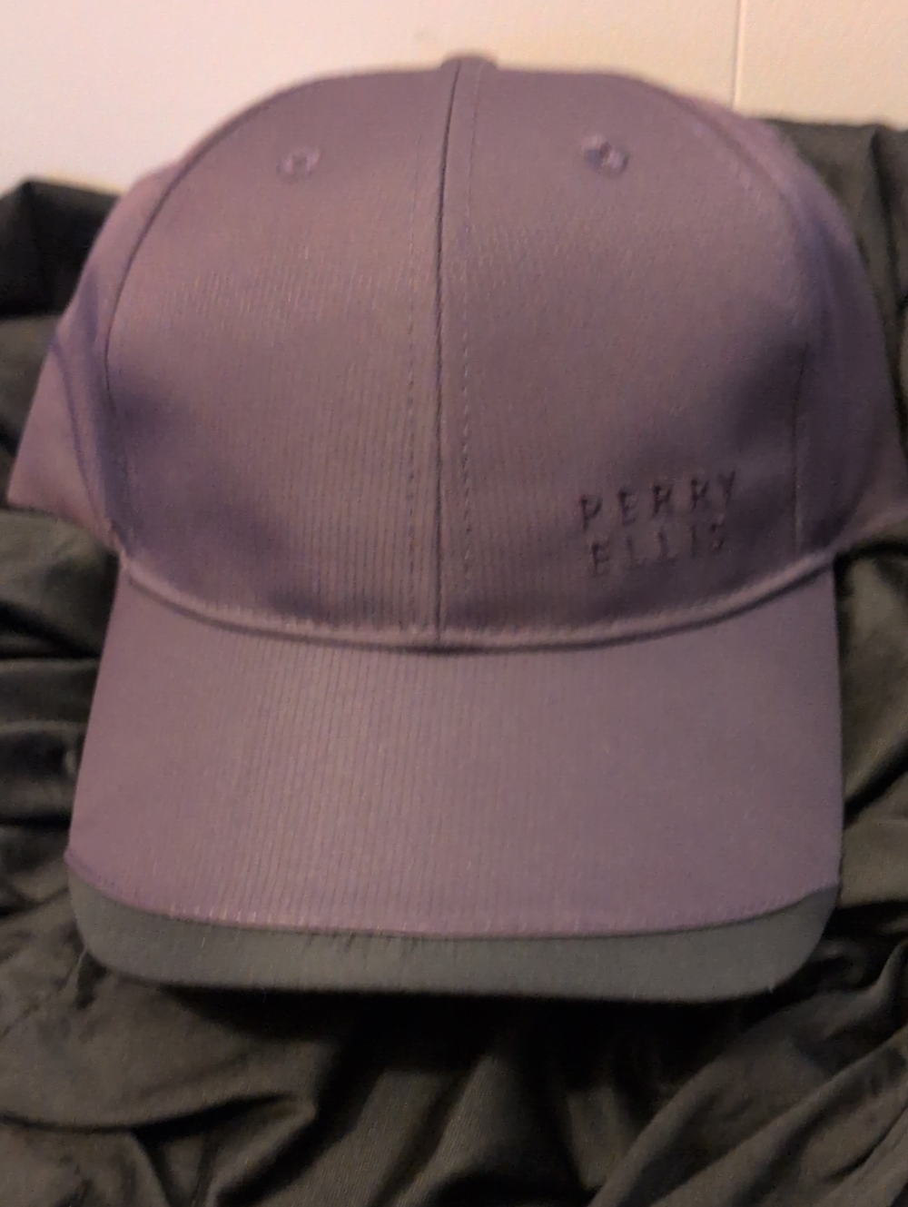 Perry Ellis Purple-Tone Baseball Cap with Dark Trim
